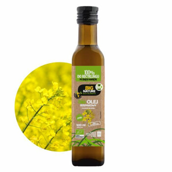Big Nature | Olej rzepakowy BIO tłoczony na zimno 500ml