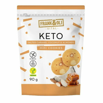 Frank&Oli | Bezglutenowe ciasteczka mini keto słony karmel kokos 90g