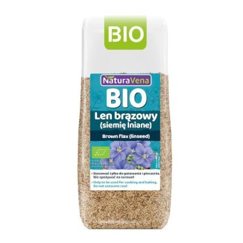 NaturaVena | Len brązowy BIO 250g