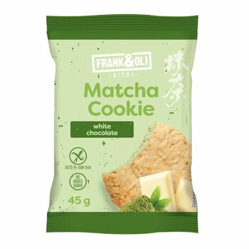 Frank&Oli | Bezglutenowe ciastko Matcha Cookie&White chocolate 45g