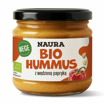 Naura | Hummus marchewkowy z wędzoną papryką BIO 190g