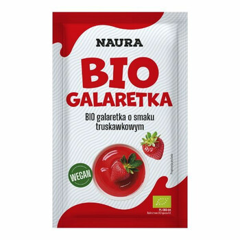 Naura | Galaretka o smaku truskawkowym BIO 38g