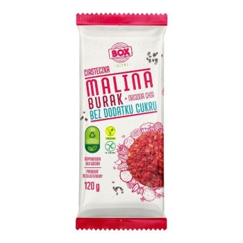 ZPC BOX | Bezglutenowe ciastka malina + burak + nasiona chia 120g