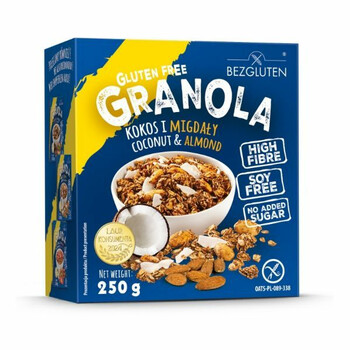 Bezgluten | Bezglutenowa granola kokos i migdał 250g