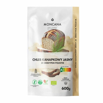 Moncana | Bezglutenowa mąka na chleb kanapkowy ze skrzypem polnym BIO 600g