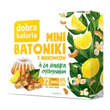 Dobra Kaloria | Mini batoniki babka cytrynowa 102g