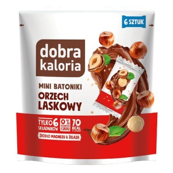 Dobra Kaloria | Mini batoniki orzech laskowy 108g
