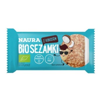 Naura | Sezamki z kokosem BIO 27g