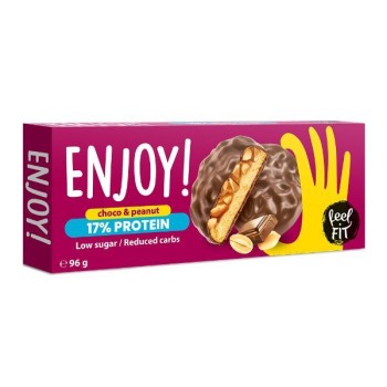 Feel FIT | Ciastka proteinowe kakao orzech 96g