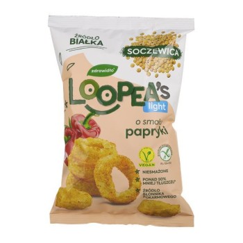 Loopea's | Chrupki  soczewicy o smaku papryki 50g