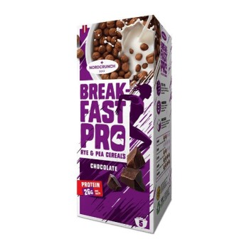 Milzu | Breafast Pro kulki zbożowe żytnio-grochowe z czekoladą 150g