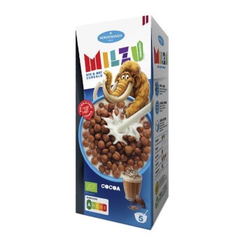 Milzu | Płatki żytnio-owsiane kulki kakaowe BIO 150g