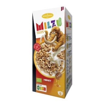 Milzu | Płatki żytnio-owsiane kółka miodowe BIO 150g