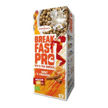 Milzu | Breafast Pro kulki zbożowe żytnio-grochowe z miodem i cynamonem BIO 150g