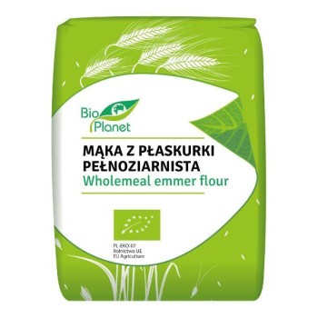 Bio Planet | Mąka z płaskurki pełnoziarnista BIO 1kg