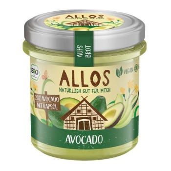Allos | Pasta kremowa z awokado bezglutenowa BIO 140g