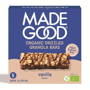 Made Good | Bezglutenowe batoniki granola crunchy smak wanilia BIO (5x24g) 120g