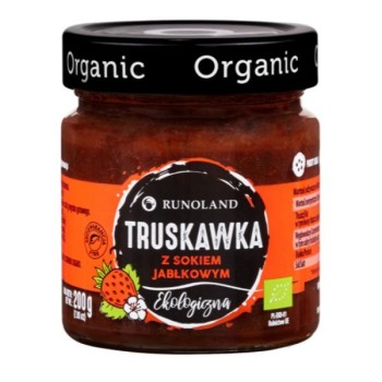Runoland | Dżem z truskawki z dodatkiem soku jabłkowego BIO 200g
