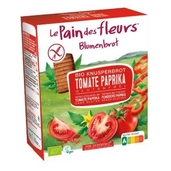 Le Pain des fleurs | Bezglutenowe pieczywo chrupkie pomidorowo-paprykowe BIO 150g