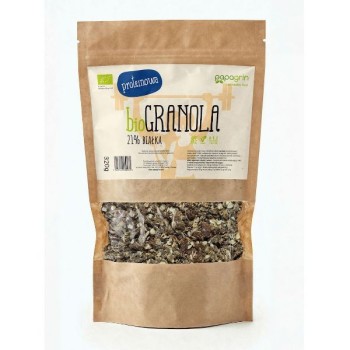 Papagrin | Granola proteinowa bez dodatku cukrów BIO 320g