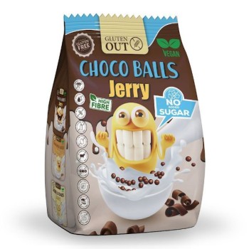 Jerry | Bezglutenowe kulki zbożowe kakaowe bez dodatku cukrów 375g