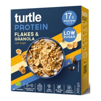 Turtle | Bezglutenowa płatki proteinowe z granolą BIO 300g