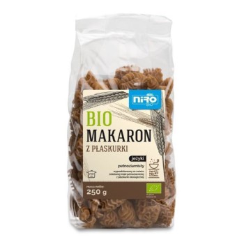 Niro | Makaron z płaskurki razowy jeżyki BIO 250g