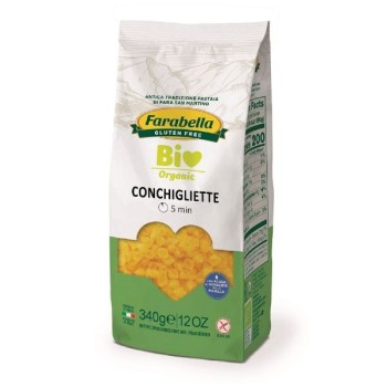 Farabella | Bezglutenowy makaron kukurydziano-ryżowy Conchigliatte BIO 340g