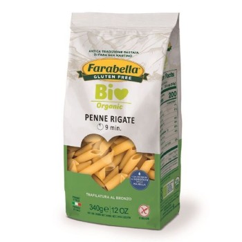 Farabella | Bezglutenowy makaron kukurydziano-ryżowy Penne Rigate BIO 340g