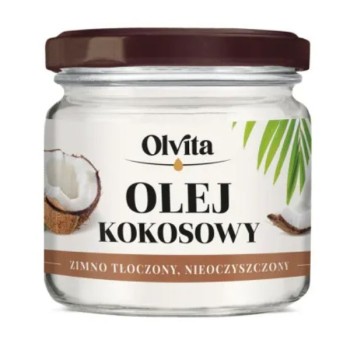 OlVita | Olej Kokosowy tłoczony na zimno nieoczyszczony 200ml