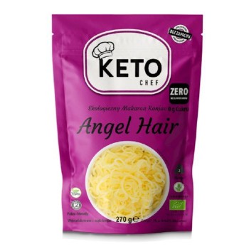 Keto Chef | Bezglutenowy makaron konjac Angel Hair BIO 270g (200g)