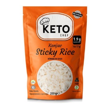 Keto Chef | Bezglutenowy makaron konjac Sticky Rice do sushi BIO 200g