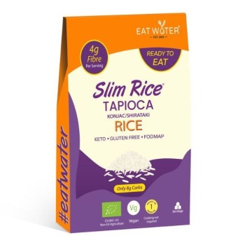 Slim | Bezglutenowy makaron z tapioki i konjac w kształcie ryżu BIO 200g