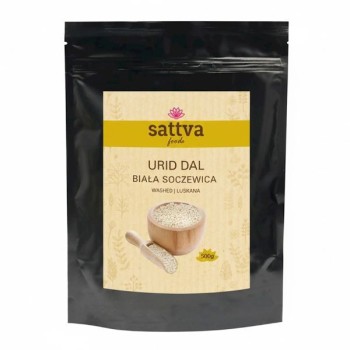 Sattva | Soczewica biała łuskana Urid Dal 500g