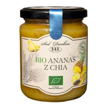 Sad Danków | Ananas z chia bez dodatku cukrów BIO 250g