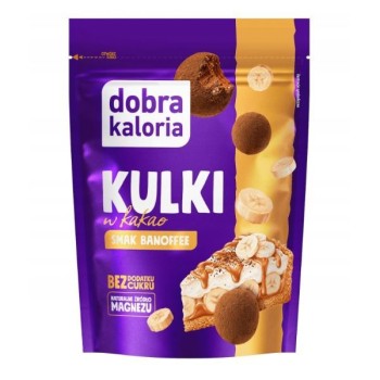 Dobra Kaloria | Kulki owocowo-orzechowe o smaku banoffee bez dodatku cukru 65g