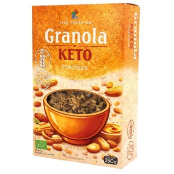 Pięć Przemian | Bezglutenowa keto granola orzechowa BIO 250g