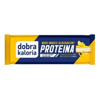 Dobra Kaloria | Baton proteinowy lemon cheescake bez cukru 45g