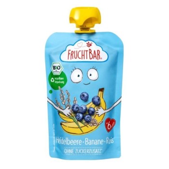 Fruchtbar | Mus borówka-banan-ryż BIO 100g
