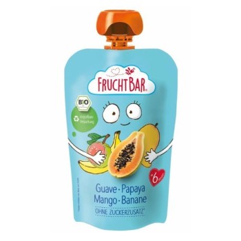 Fruchtbar | Mus gujawa-papaja-mango-banan BIO 100g