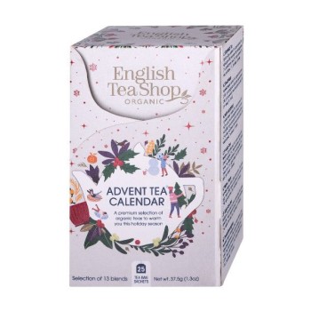 English Tea Shop | Kalendarz Adwentowy zestaw herbatek biały 25x2 BIO 37,5g