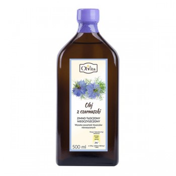 OlVita | Olej z czarnuszki na zimno tłoczony nieoczyszczony 500ml