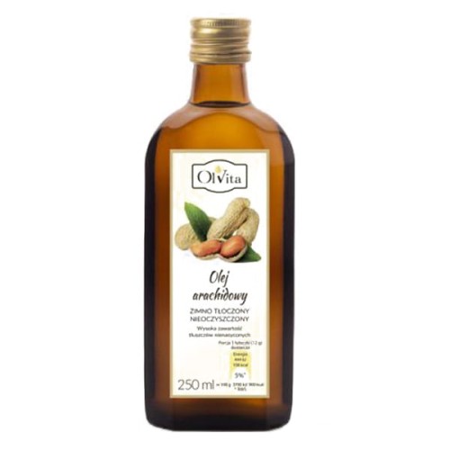 Olej arachidowy tłoczony za zimno nieoczyszczony 250ml
