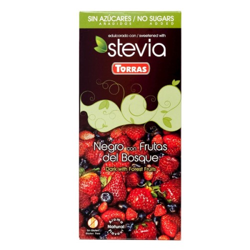 Czekolada stevia owoce leśne 125g