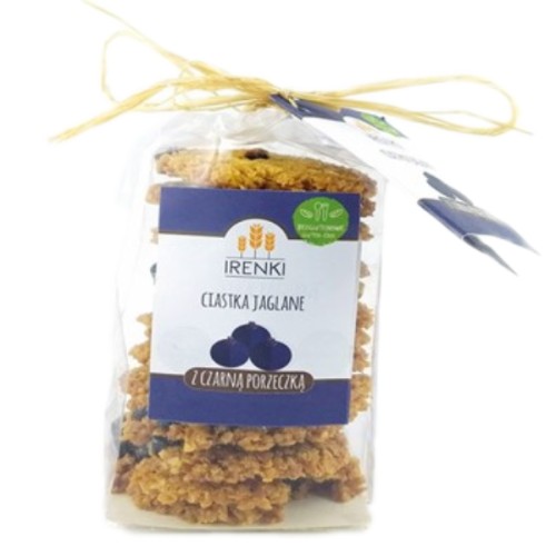 Ciastka jaglane z czarną porzeczką bezglutenowe 175g