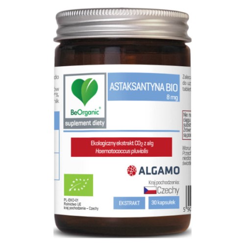 Astaksantyna ekstrakt BIO (8mg) 30kapsułek