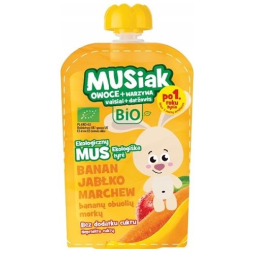Mus owocowo-warzywny banan jabłko marchew BIO 100g
