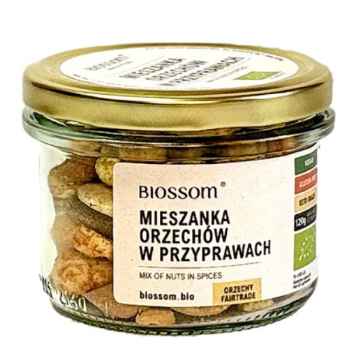 Mieszanka orzechów w przyprawach bezglutenowe BIO 120g