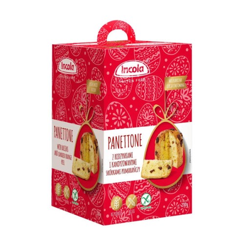 Bezglutenowe Panettone z rodzynkami i kandyzowanymi owocami 210g