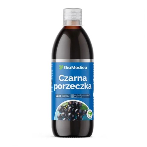 Sok z czarnej porzeczki 100% bez cukru 500ml